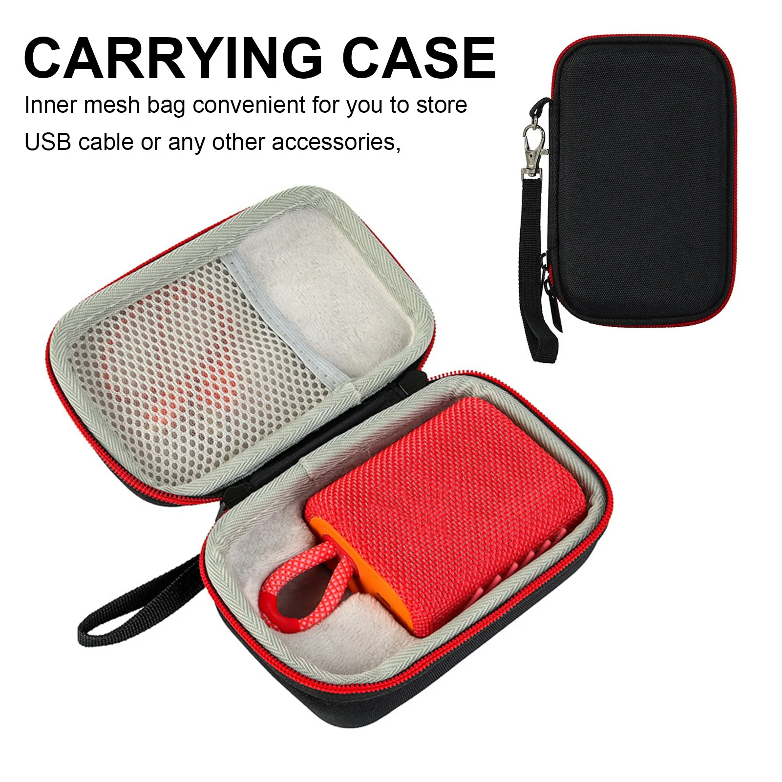 Portable Hard EVA Carry Case Wireless Bluetooth Speaker Storage Bag Box Protective Cover Cases For JBL GO3 GO 3 Pouch Suitcase