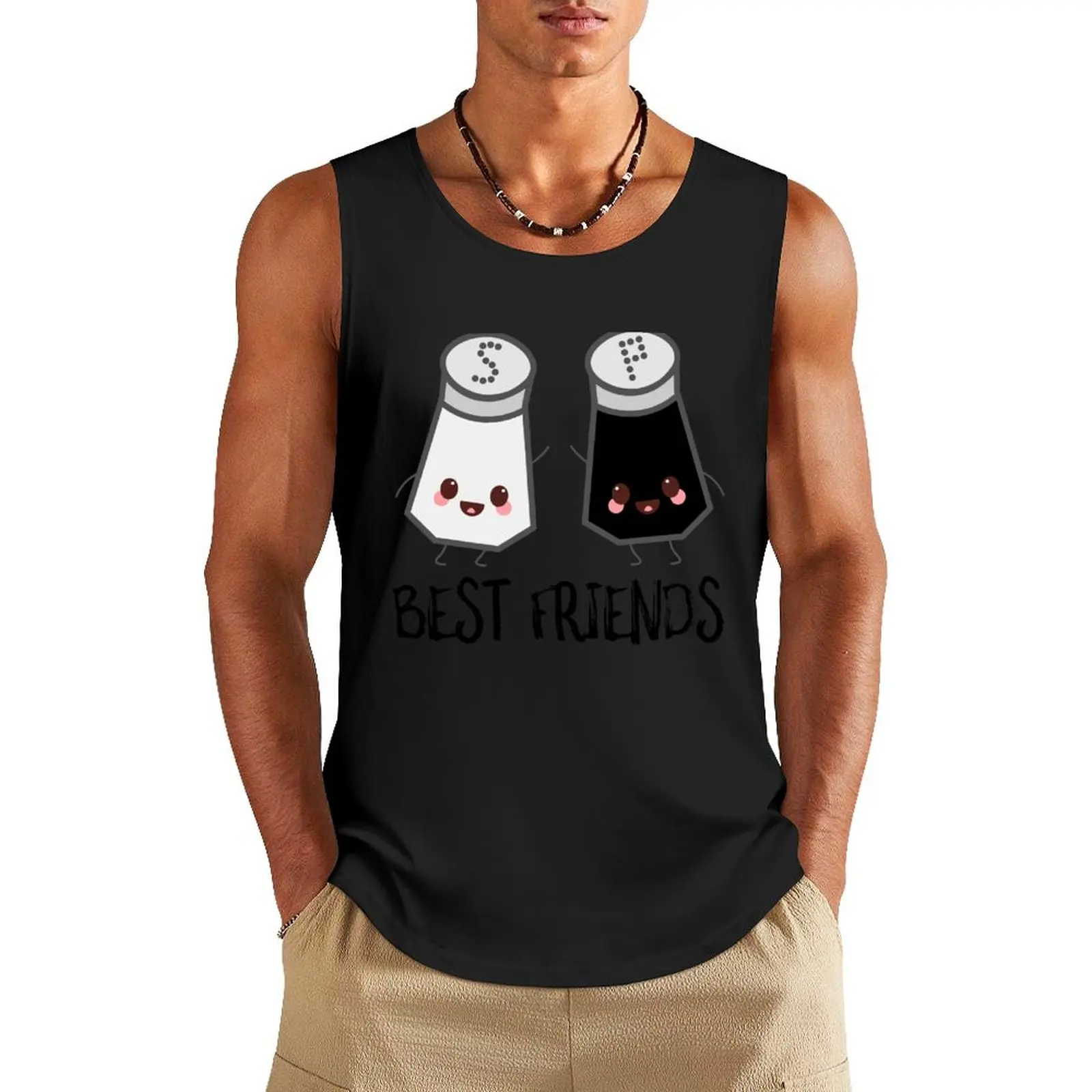 Salt And Pepper Best Friends Tank Top Bodybuilding shirt Gym man gym clothes man