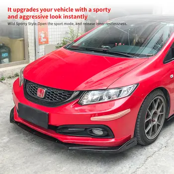 適用於本田第九代思域掀背車(2011-2015款)的前保險桿唇擾流板擴散器及車身套件改裝配件 10 最佳銷售 思域EG車身套件 - №10