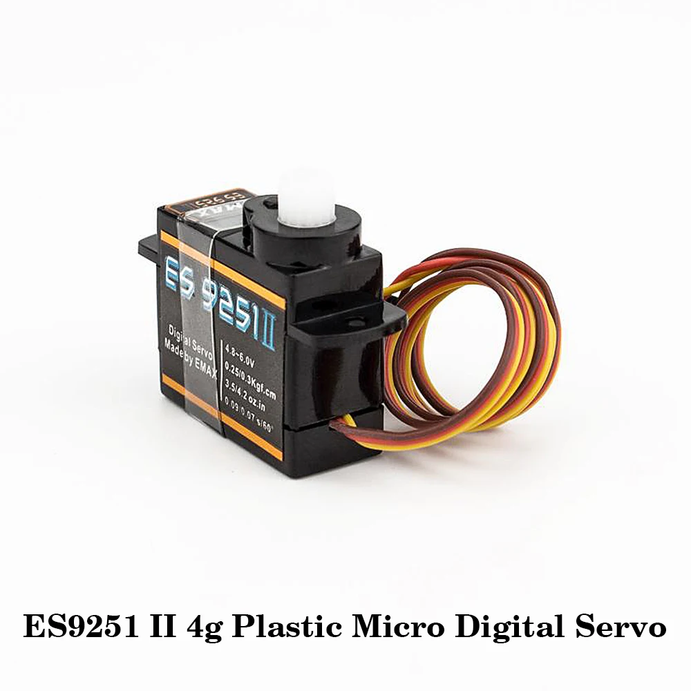 EMAX ES9251 II 4g Plastic Micro Digital Servo / ES9051 4.3g Digital Mini Servo For RC Model image 3