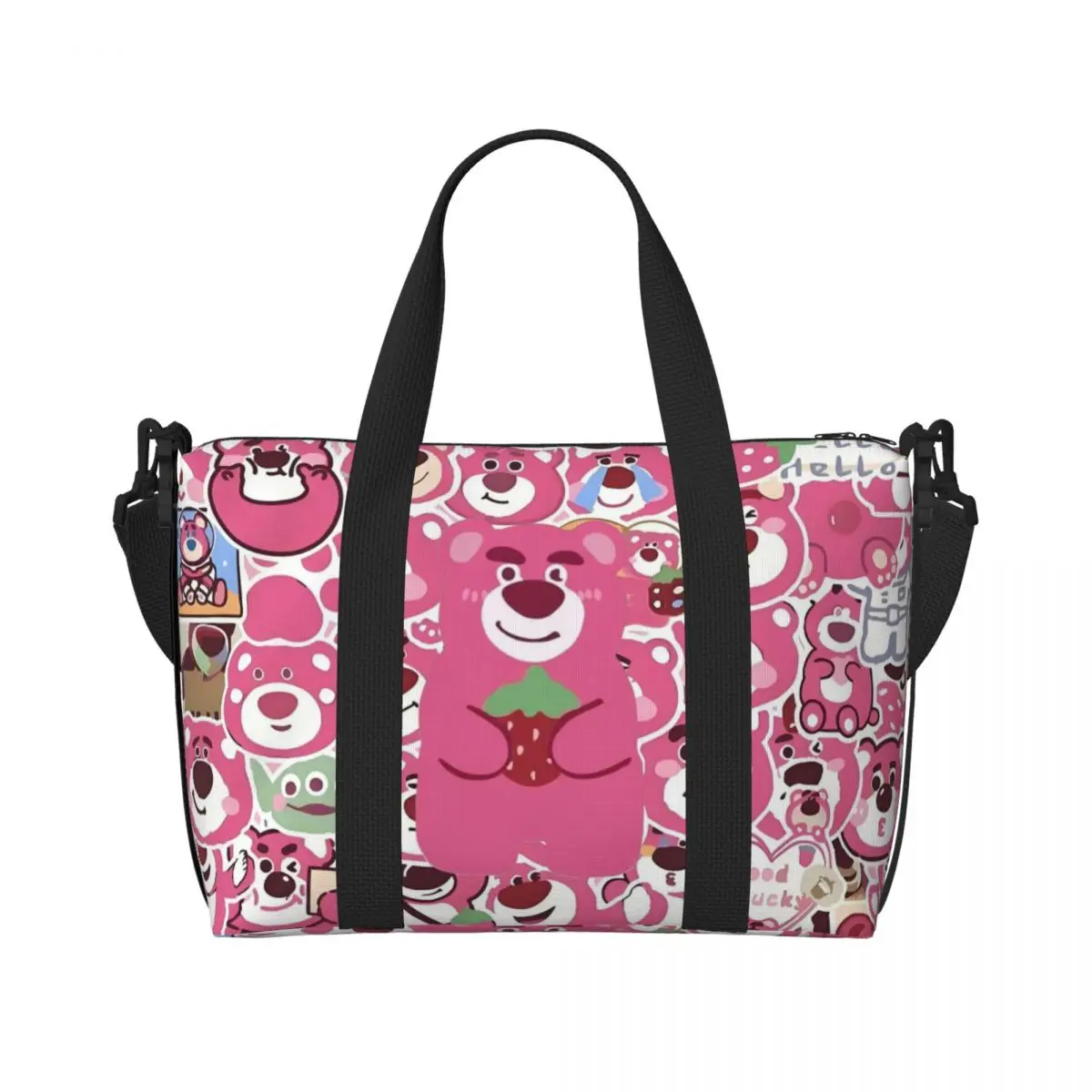 

Custom Lots-o'-Huggin' Bear Toy Story Tote Bag Women Large Capacity Cartoon Kawaii Beach Gym Shoulder Travel Bag