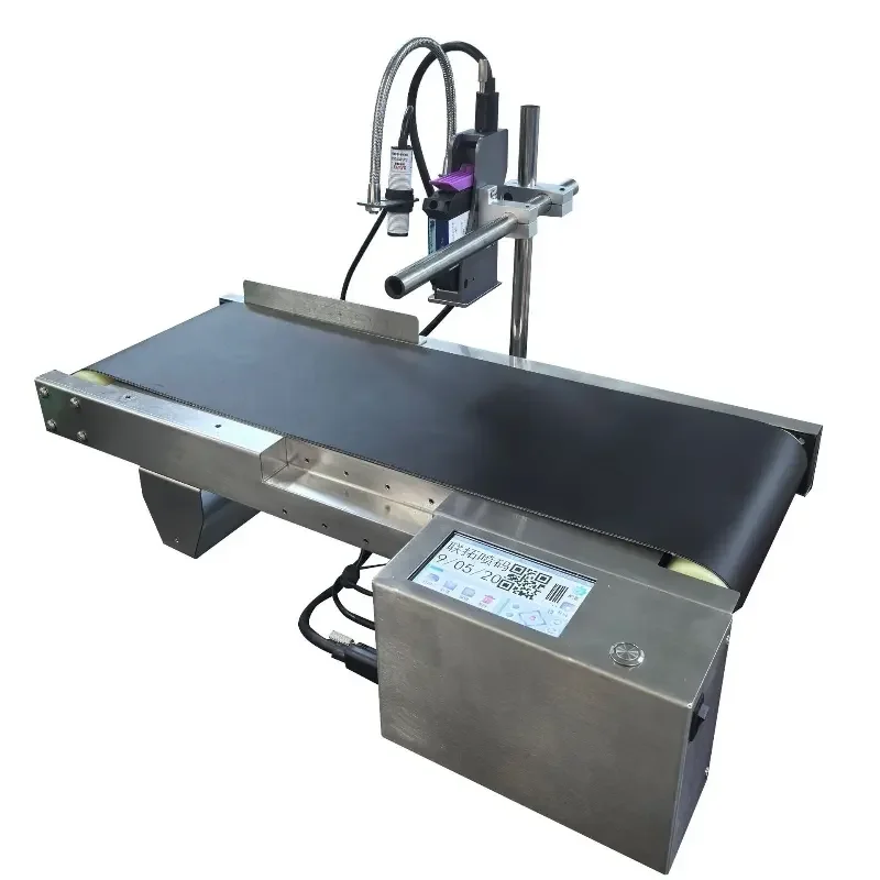 

Inkjet Printer Mini Conveyor Belt Food Industry Conveyor Assembly Production Line Adjustable Speed Conveyor Belt Thermal Printer
