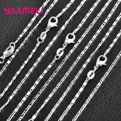5Pcs Wholesale 925 Sterling Silver Jewelry Necklace 15 Styles Solid Snake Chain Necklace for Men   Women Party Jewelry Gift