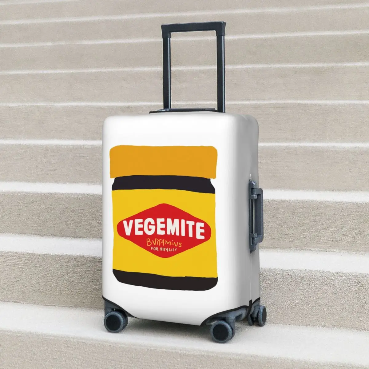 

Vegemite Suitcase Cover Protection Elastic Trip Luggage Protector Covers for 18-32 Inch