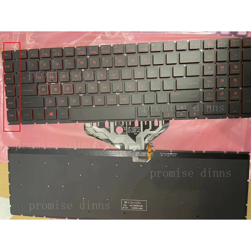 M for HP OMEN Plus 17-CB 17-cb1080nr 17-cb0020nr 17 CB1038UR US Keyboard Backlit RGB