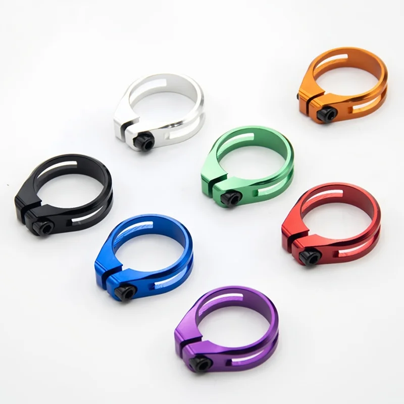 

5PCSBicycle Seat Post Clamp 31.8mm 34.9mm Seat Pipe Clip Road Bike Clamp Ultralight Aluminum Alloy CNC Craft Cycling Accessoires