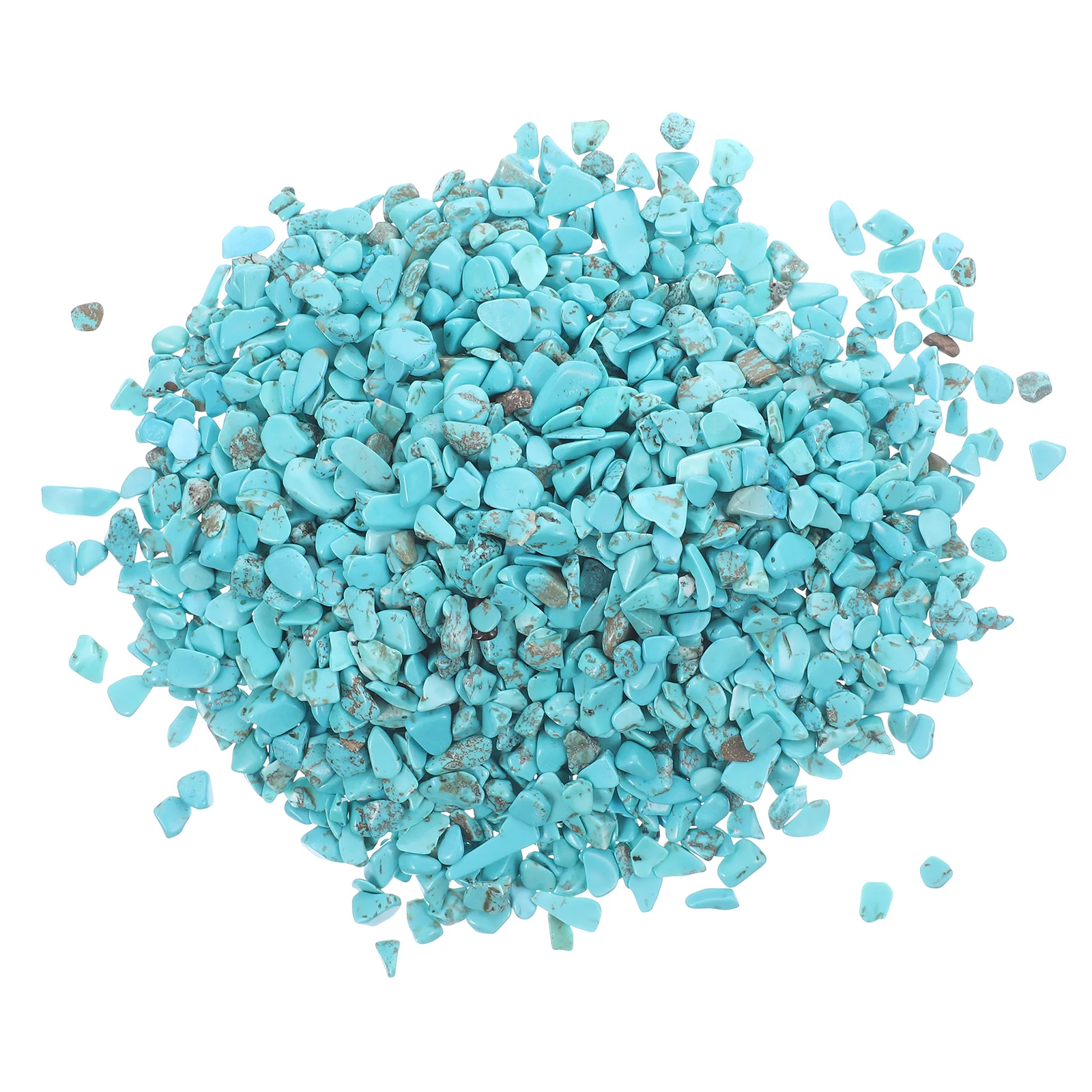 

2pcs 2 Bags Natural Turquoise Stones Fish Tank Gravel Decorative Aquarium Rocks Landscaping Gravels Diy Jewelry Making Beads