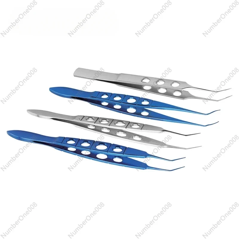 

Четыре типа офтальмологических линз, пинцеты для линз, пинцеты для имплантатов линз, офтальмологические инструменты из нержавеющей стали и титана