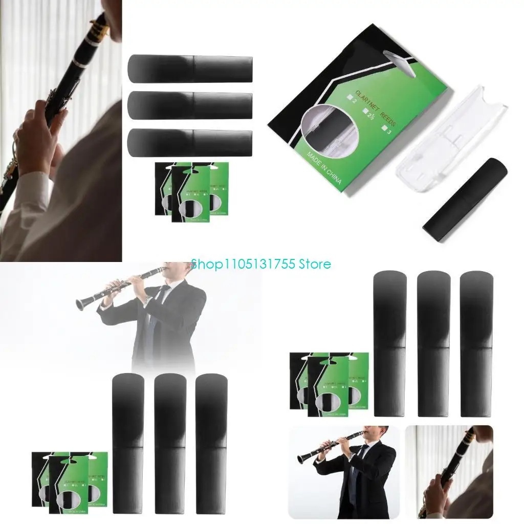 K0EF 3Pcs Professional Resin Clarinet Mouthpiece Strength 1.5/2.0/2.5 Clarinet Clarinet Accessories Easy to Blow