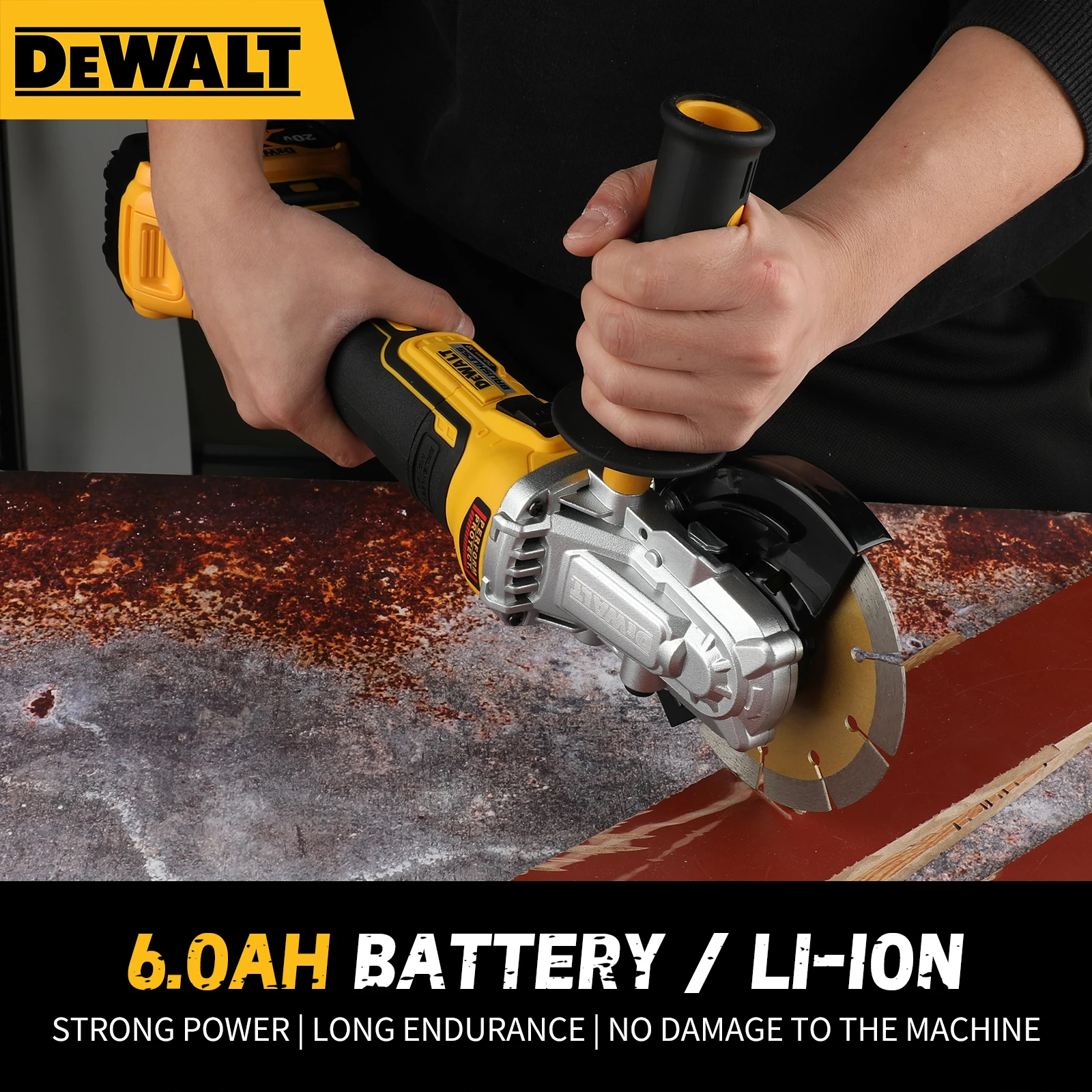 

DEWALT DCG405FN 18V Max XR Brushless Cordless Angle Grinder 9000 RPM - Precision Cutting Polishing, Rechargeable Powerhouse