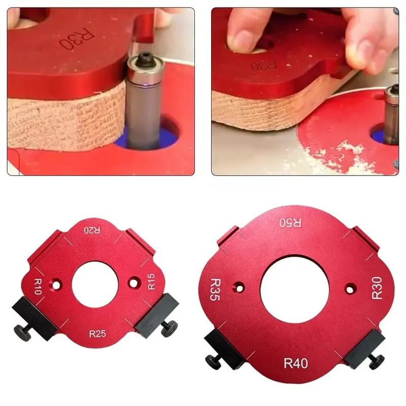 Imagem -06 - Preciso Round Corner Posicionamento Jig Template em Ângulo do Arco Madeira Quick-jig Router Faça Você Mesmo Ferramentas para Carpintaria R10-r50