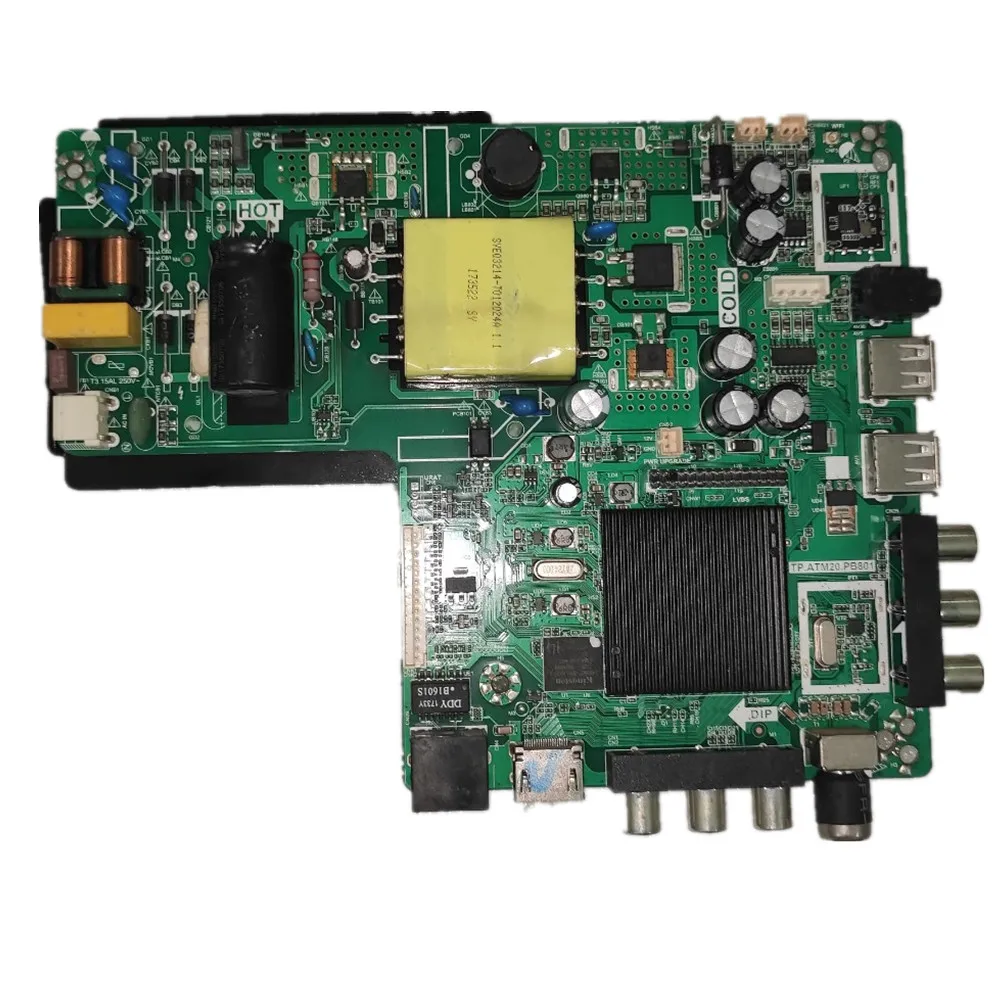 

Free shipping！！ test good Dual core WiFi 512m+4g memory TV motherboard TP.ATM20.PB801 65V 480ma 35w