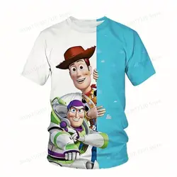 Disney T-Shirts Buzz Lighyear Cartoon Anime Speelgoed Verhaal 3d Geprint Streetwear Mannen Vrouwen Mode Oversized T-Shirt Kids Tees Tops