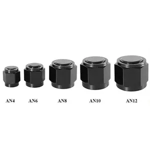 1pcs Aluminium an4 AN6 AN6 AN8 AN10 AN12 Frauenadapter Flare End Cap Plug Nutter 4an 6an 8an 10an 12an Assembler -Autozubehör 8 Hauptverkaufsverbindung 12an - №3
