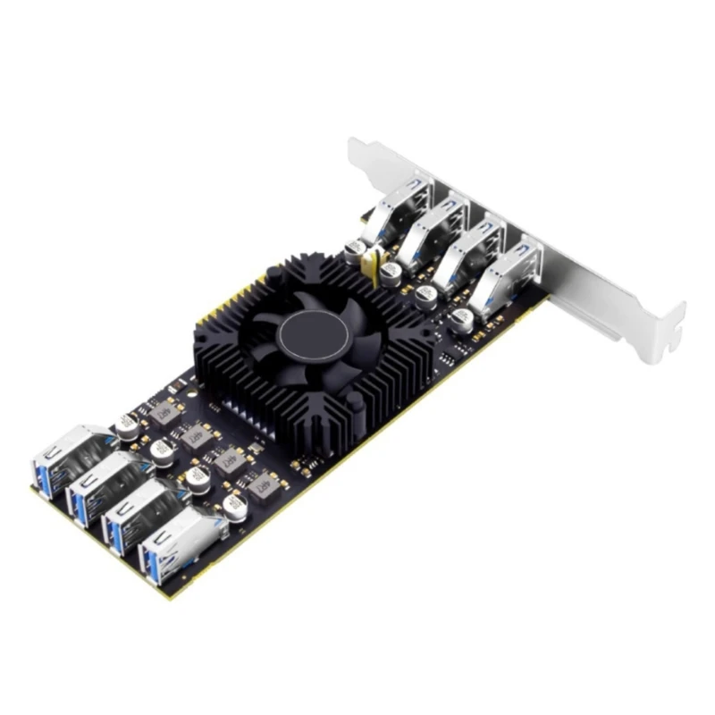 

8Port USB 3.2 PCIE Expansion Card for Seamlessly Integration Desktop PC for Window7/8/10/11 Systems USB 3.2 Gen1 Card