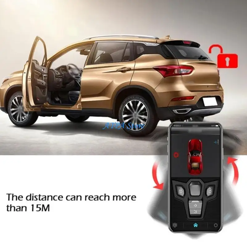 U13C 2 طريقة التحكم عن بعد نظام إنذار أمان السيارة مع جهاز التحكم عن بعد #5