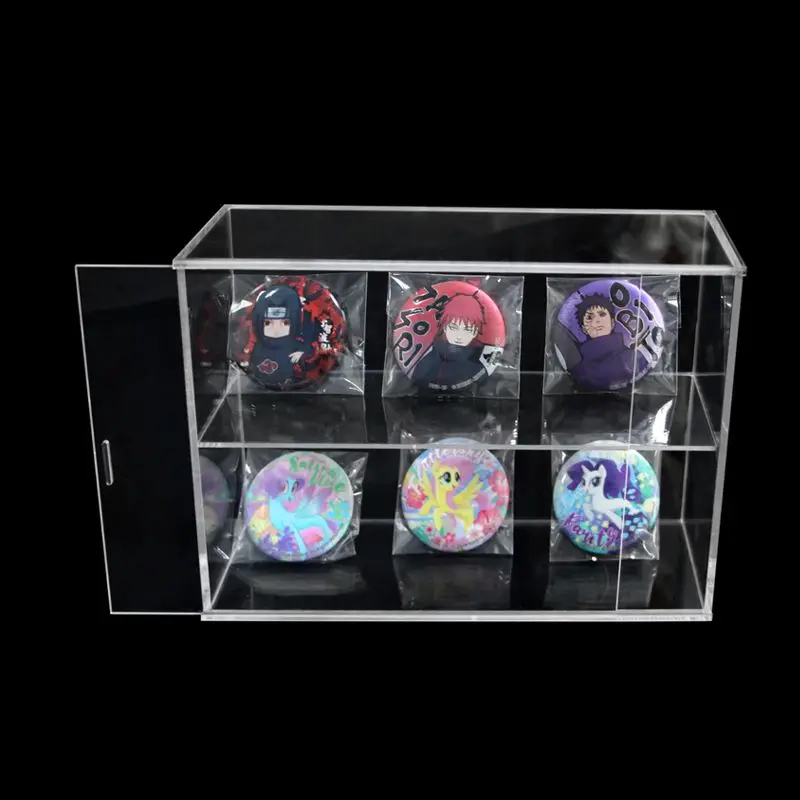 Acrylic Display Cabinet With Cover Dust-proof Storage Box Badge Toy Transparent Integrated Dust-proof And Waterproof Storage Box