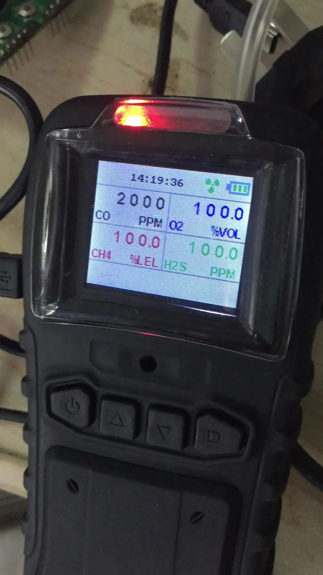 K60 Automotive Exhaust Emission Analyzer 4 Gas Analysis Hcl, Co, CO2, O2