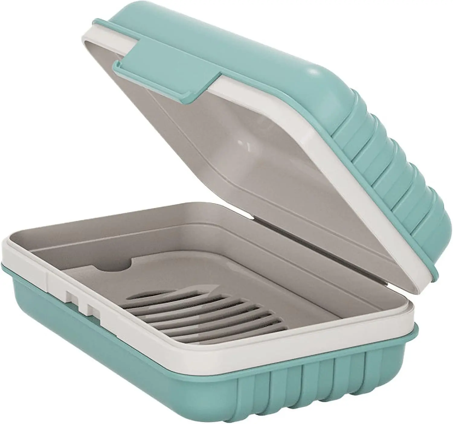 

Leak-Proof Travel Soap Holder with Lid - Draining Soap Box for Shower, Camping & Gym Use