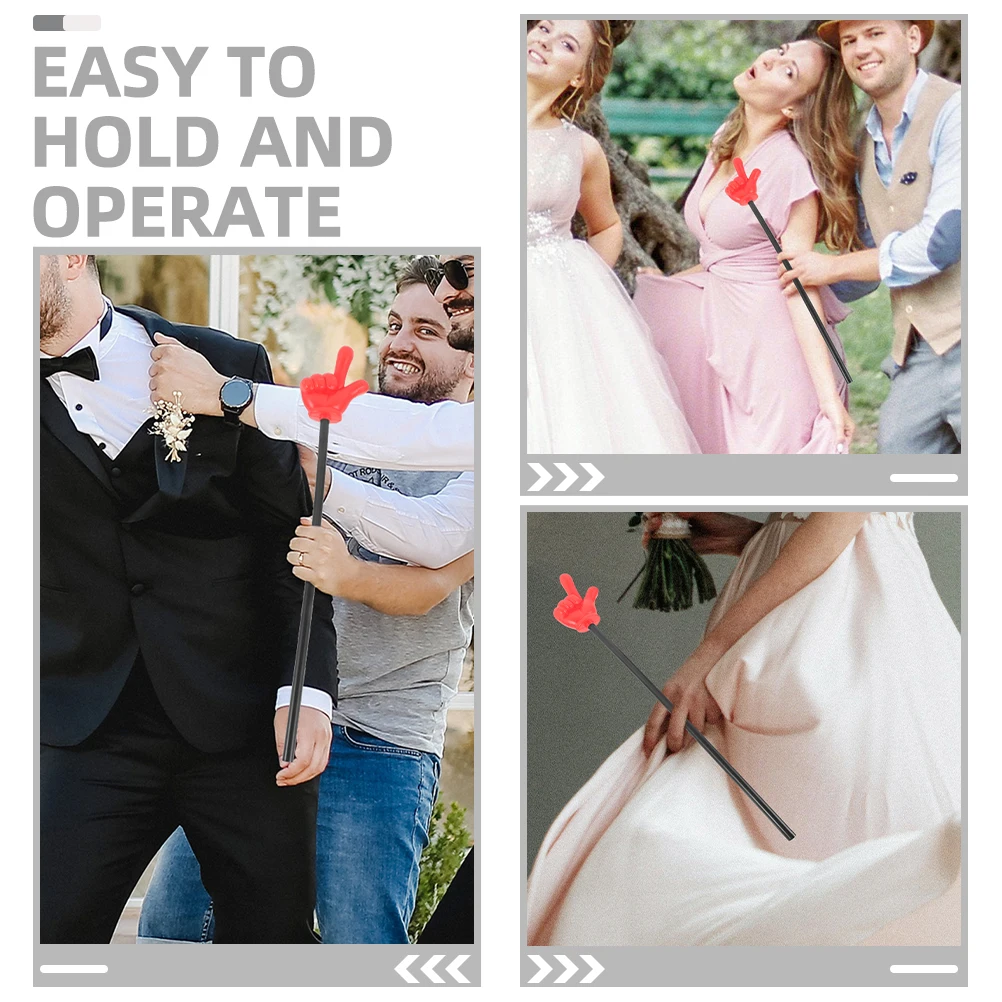 

2Pcs Hand Pointers Plastic Presentation Finger Sticks for Party Games Classroom Teaching Educational Activities Interactive Fun