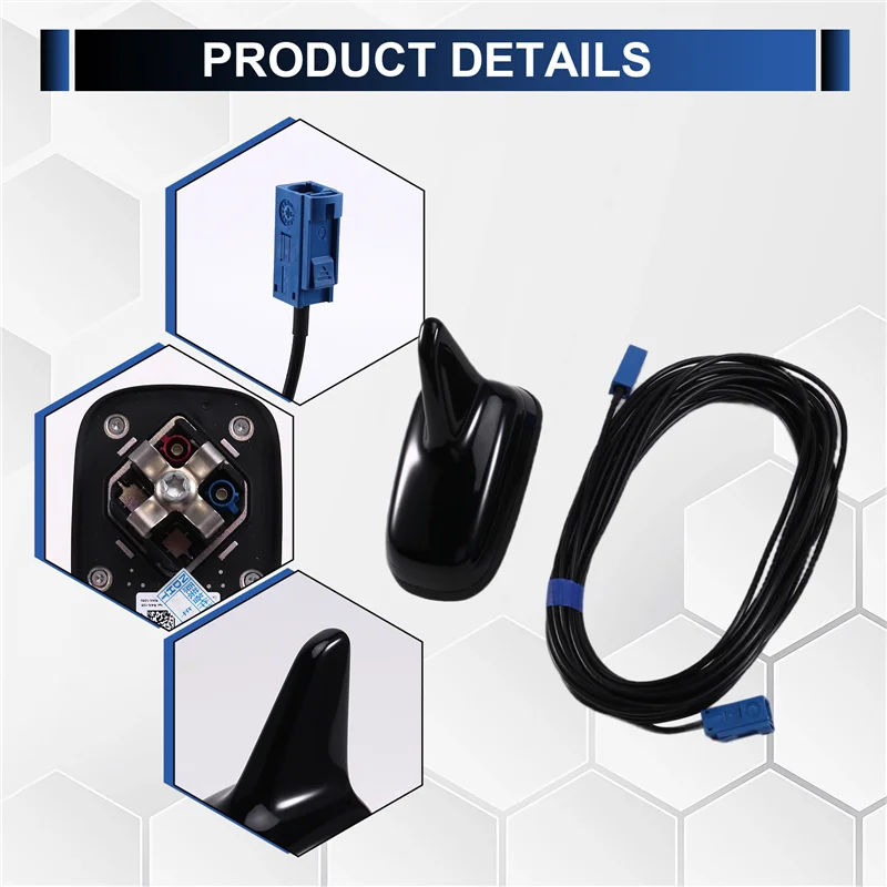 

Precisionn MIB 5Q0035507AH Radio Signal Amplifier With Antenna Cable Base Adapter For VW,