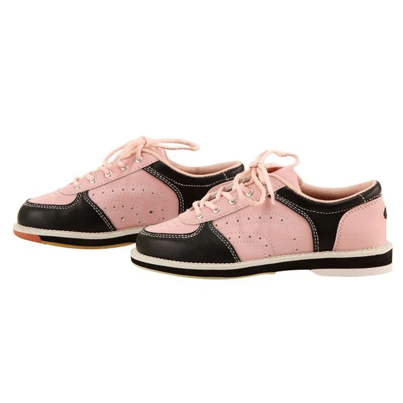 

2026 Women Pink Professional Bowling Fashion Products Boots Mens Anti Slip PU Leather Bowling Sneaker