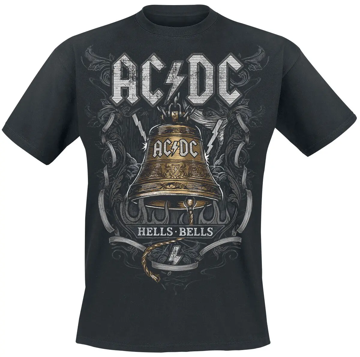 

Футболка Hell Bells _ AC_DC, летняя элитная брендовая хлопковая мужская и женская футболка с коротким рукавом и ремешком