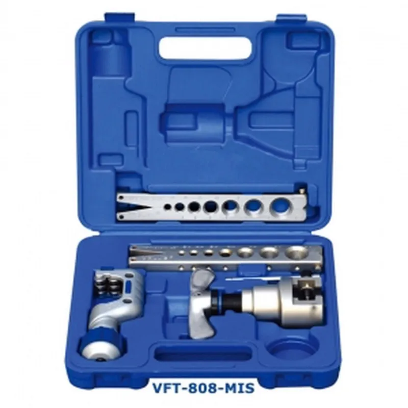 Value Vft-808 High Quality Refrigeration Eccentric Cone Flaring Tool Kit In Imperial And Metric Size Value