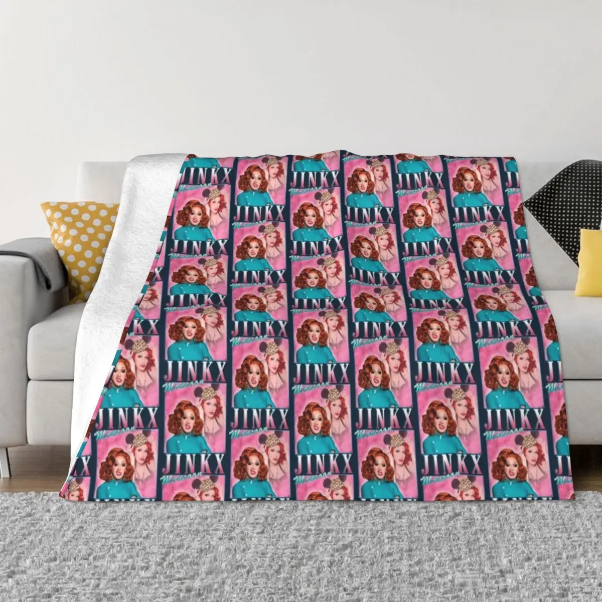 

Jinkx Monsoon vintage design merch Throw Blanket Custom Kid'S Warm Weighted Blankets