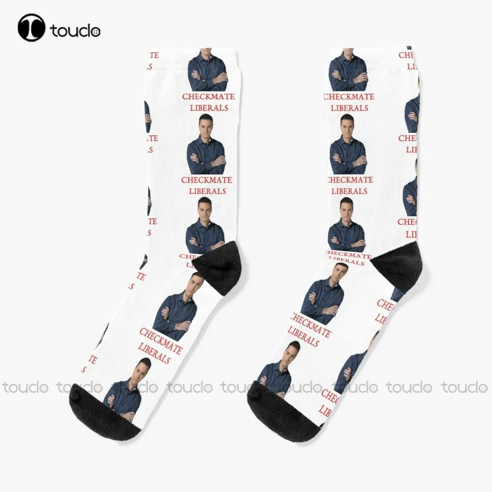 Ben Shapiro Checkmate Liberals Socks Kawaii Socks High Quality Cute Elegant Lovely Kawaii Cartoon Sweet Cotton Sock New Popular