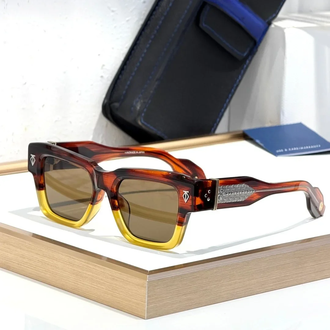 Gafas de Sol T-HE I Sei Mari TIRRENO de Alta Calidad para Hombre y Mujer, Retro, de Lujo, con Montura de Acetato y Protección UV400
