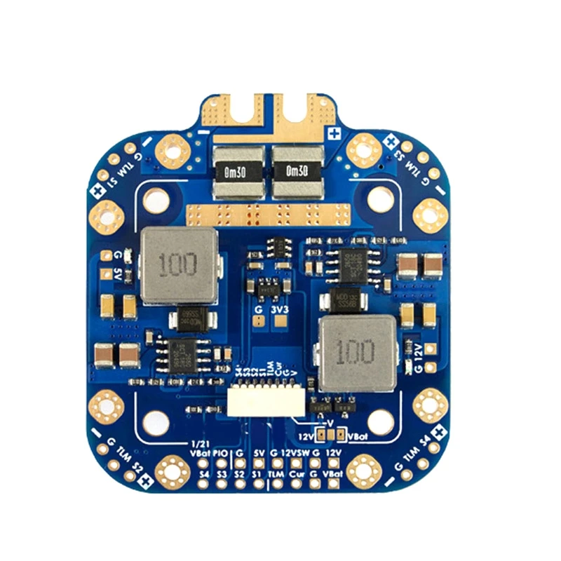 

Плата распределения питания PDB 5V & Amp 12V BEC встроенный 184A синий датчик тока для Matek Mateksys FCHUB-12S V2 Hub