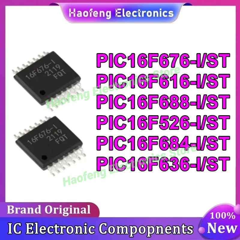 PIC16F505-I/ST PIC16F526 PIC16F616 PIC16F636 PIC16F684 PIC16F688-I/ST PIC16F Микросхема TSSOP-14