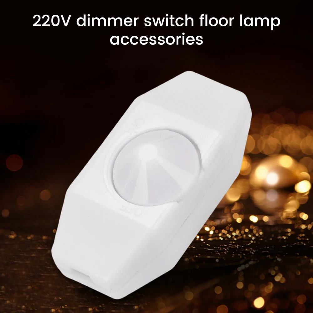 220V 60W 300W Dimmer Switch Adjustable Controller Knob Lamp Dimmer Cord Switch Plug In Table Floor Light Dimming On Off