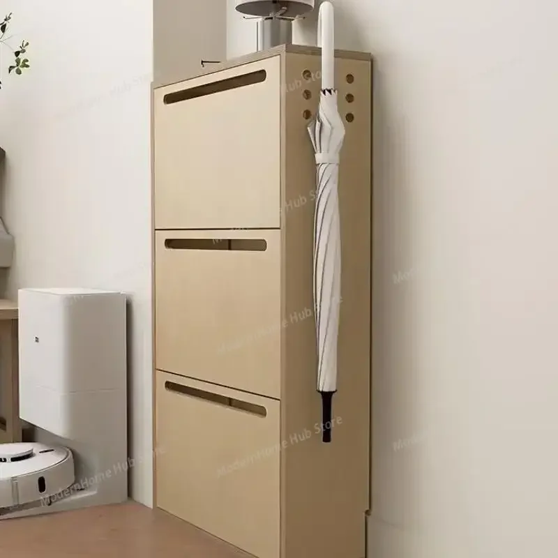 Birch Ocean Board Shoe Cabinet Simple Modern Household Door Entry Entrance Cabinet Medieval Storage Cabinet