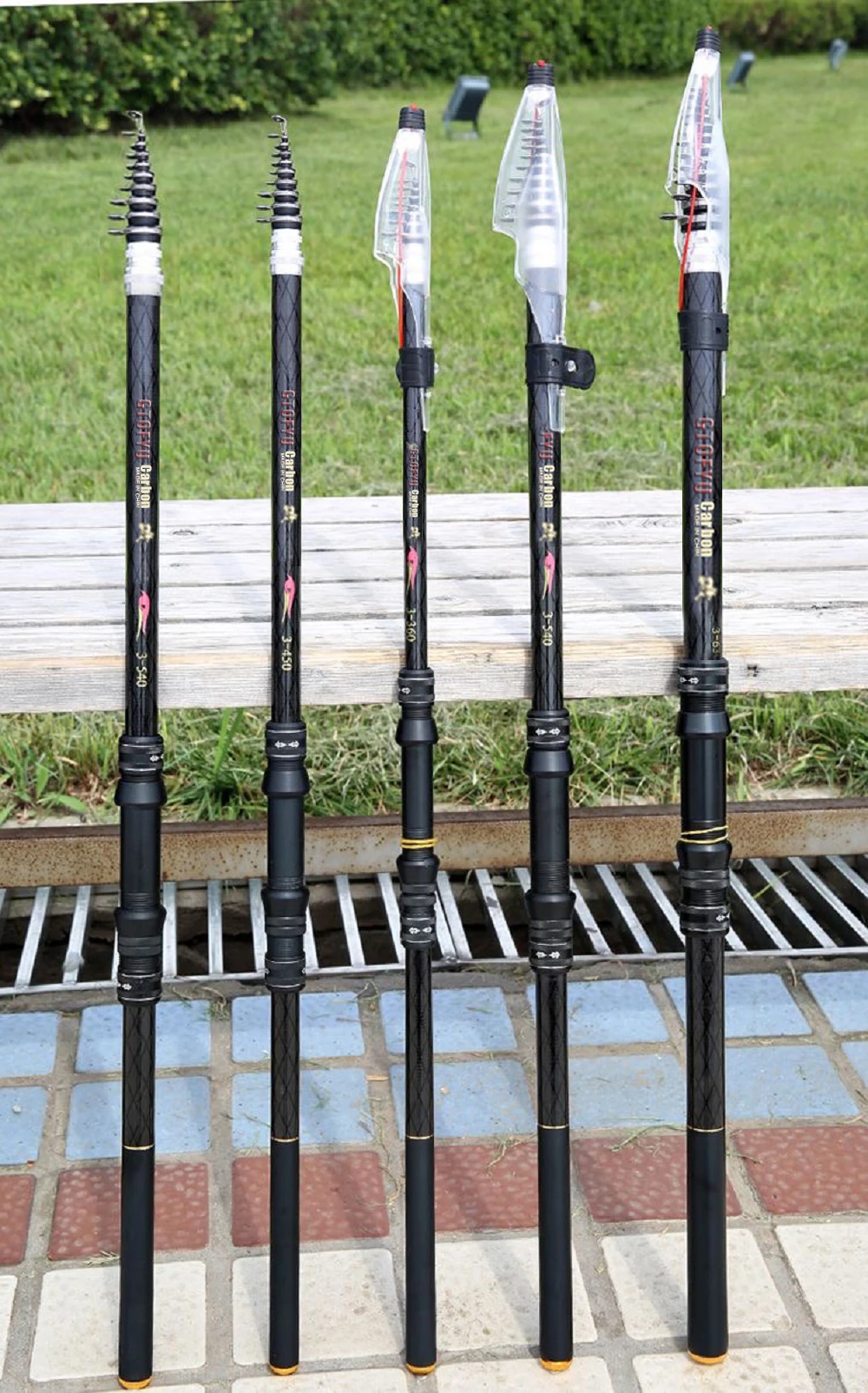 2.7M 3.6M 4.5M 5.4M 6.3M Carbon Telescopic Rock Fishing Rod Ultra Light Rod Lure Carp Travel Ocean Spinning Fishing Rod