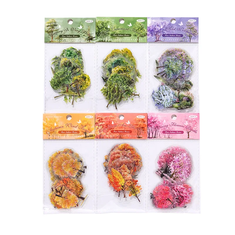 Autocollants décoratifs Kawaii Staacquersing pour scrapbooking, maison de dessert, journalisation indésirable, mobile, 40 pièces, 1lot