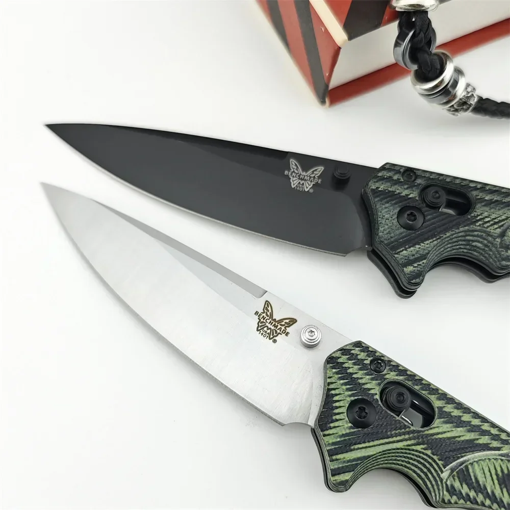 BM 615BK Rukus Tactical Assisted Folding Knife S30V Blade G10 Handles Outdoor Fishing Bailout Pocket Knives Fruit Cutting Tools