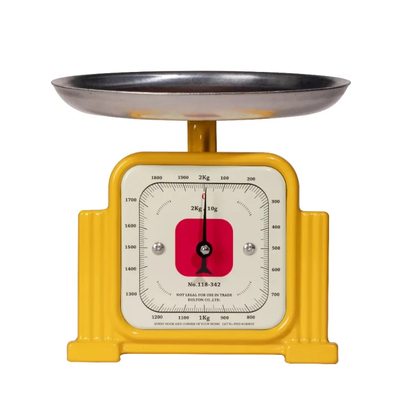 

Kitchen scale, retro metal baking weighing antique scale, simple countertop decoration