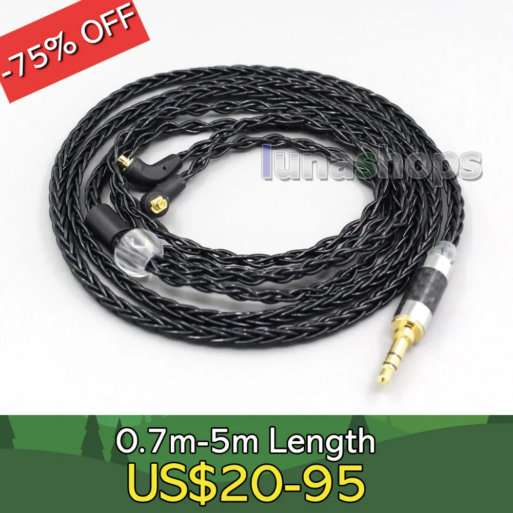 

3.5mm 2.5mm XLR 4.4mm 8 Core Silver Plated OCC Earphone Cable For Etymotic ER4SR ER4XR ER3XR ER3SE ER2XR ER2SE LN006591