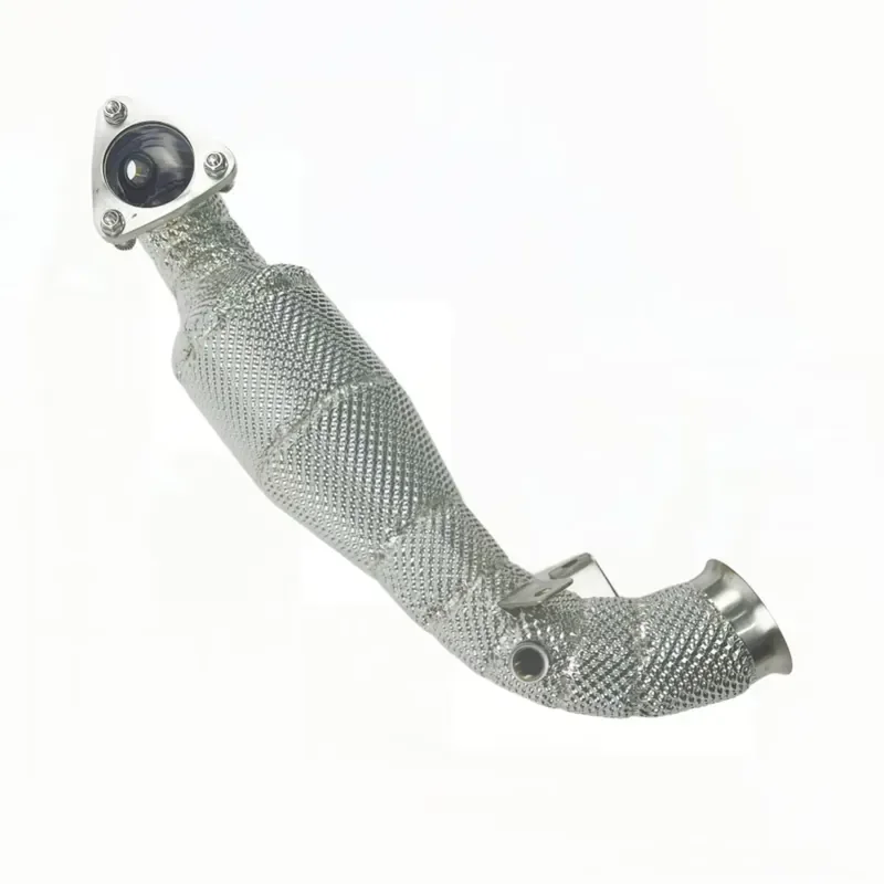 【Premium Quality Daria】 DEX Stainless Steel High Flow Downpipe Exhaust With Heat Shield for BM Mini COOPER S COUNTRYMAN R56