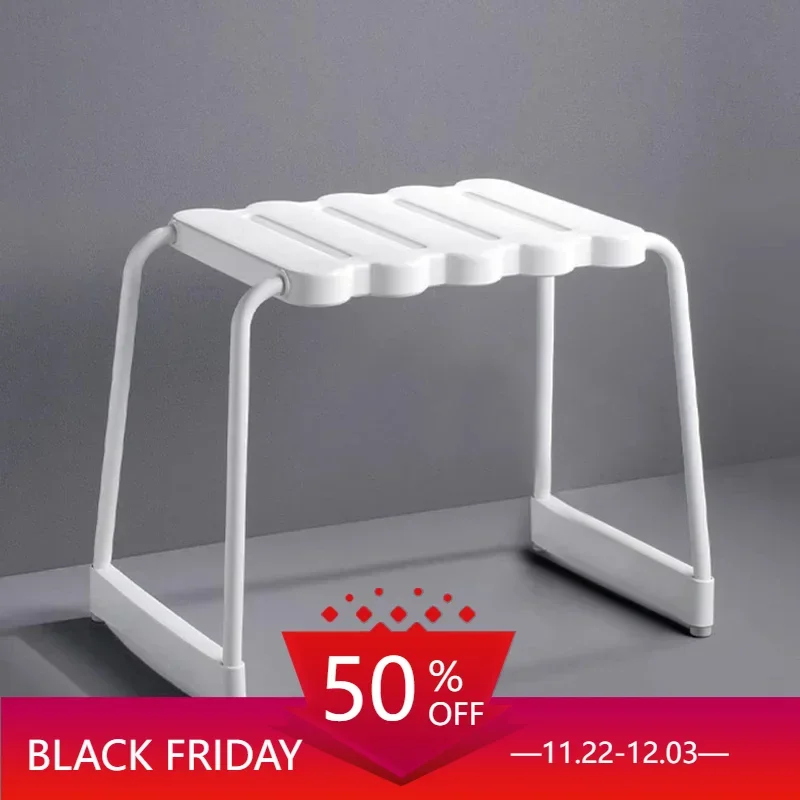 

Platform Chair Foot Stool Toilet Step Comfortable Acrylic Rest Folding Spa Bathroom Foldable Sillas Plegables Beach Furniture