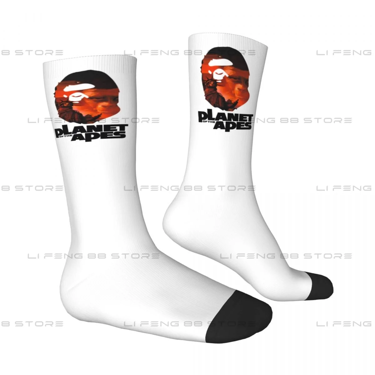 Gorilla Face Apes Movie Men Women Socks Outdoor Novelty Spring Summer Autumn Winter Stockings Gift