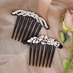 Sense of luxury Crystal Peal Pearl Hair Comb Headband Hairpins Hairbands wedding jewelry headwear Bridal Hair Accessories gift