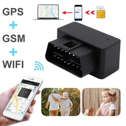 GPS Tracker 2G OBD Car Vehicle Location Geofence Route History Overspeed Alarm Anti-lost Car GPS Locator Free Web APP Device