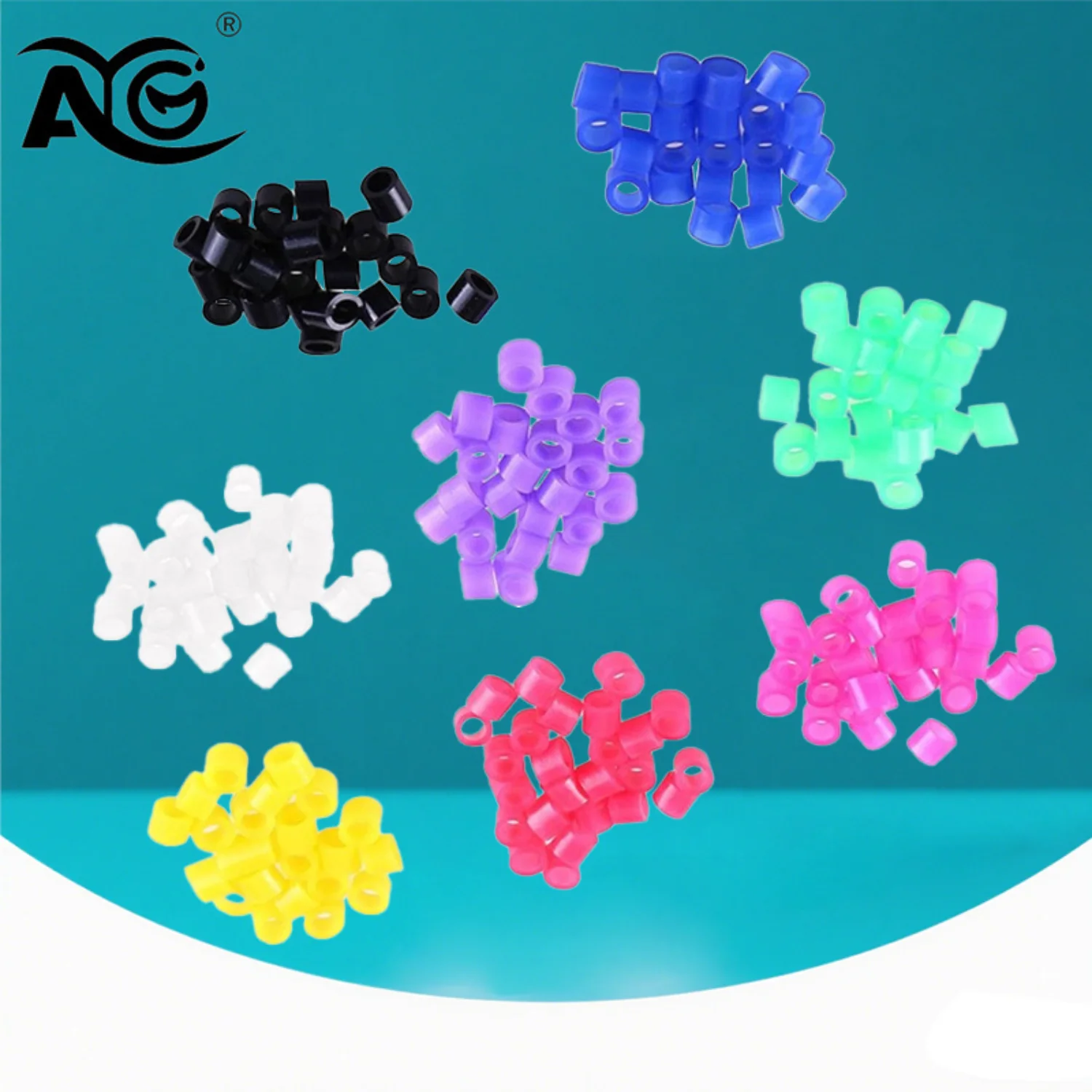

AG 160Pcs/Box Dental Silicone Code Rings Autoclavable Colorful Recognition Circle Fit All Hand Instrument Dentistry Materials