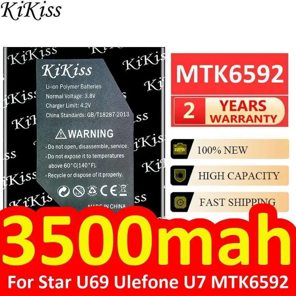 

Mobile Phone Battery Durable For Star U69 Ulefone U7 MTK6592 3500Mah