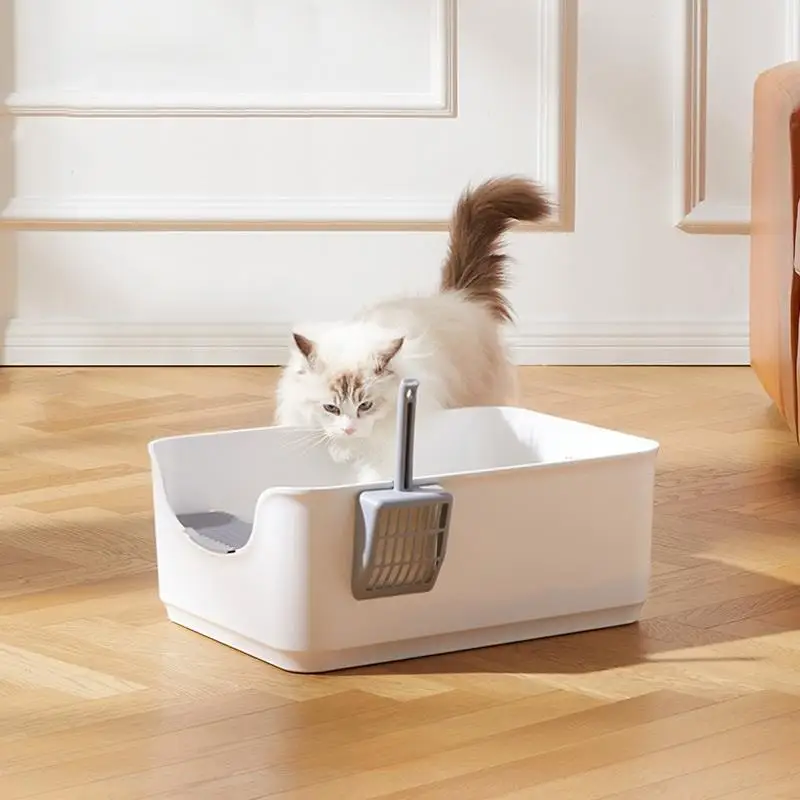 Cat Litter Box Semi-enclosed Large Cat Litter Box Cat Toilet Cat Pet Supplies Wholesale Cat Litter Box With Shovel