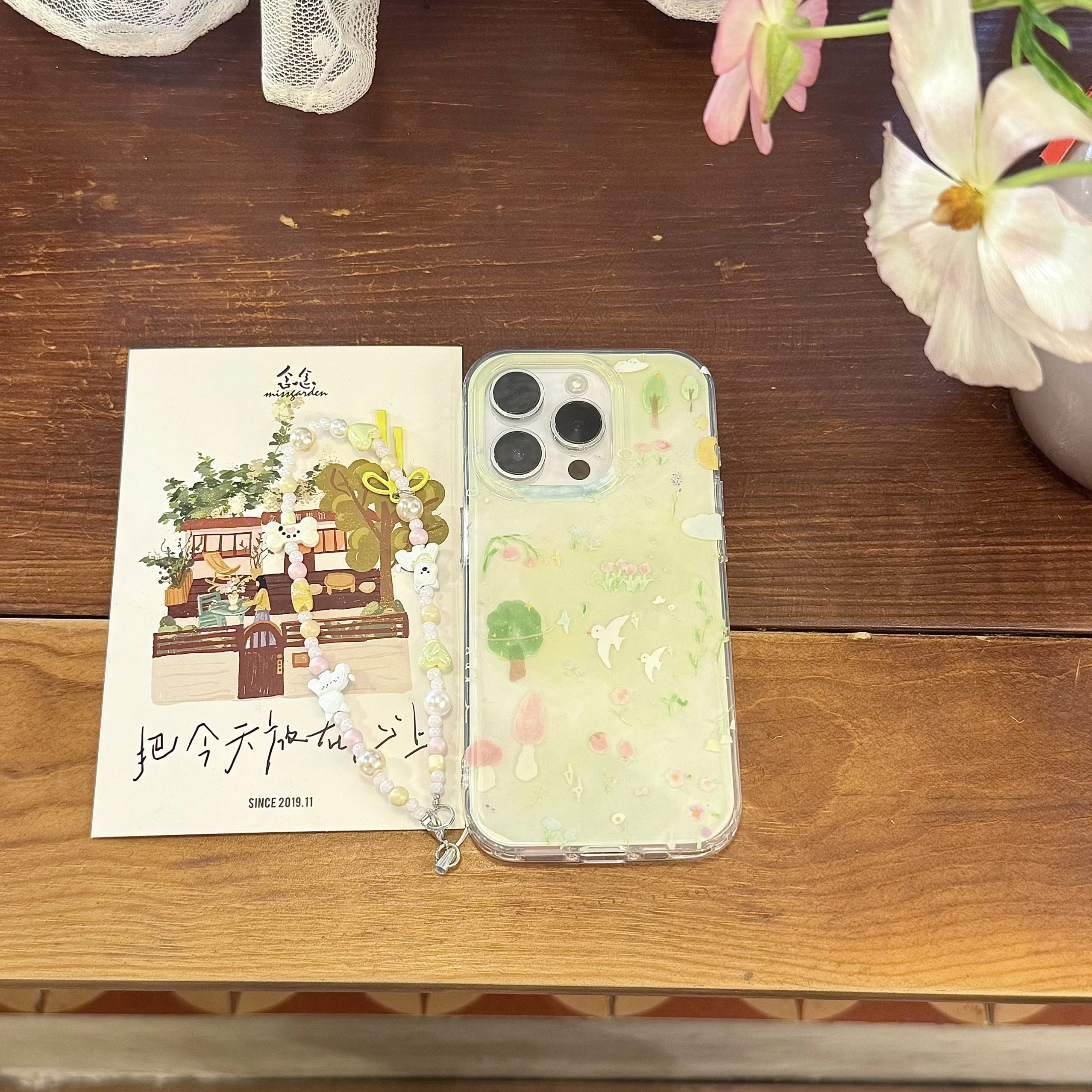 Чехол для телефона с милыми животными и птицами для Iphone 15 Pro 16 Pro Max 13 14 15 16 Pro Max 13 Pro Max, чехол-браслет Fundas