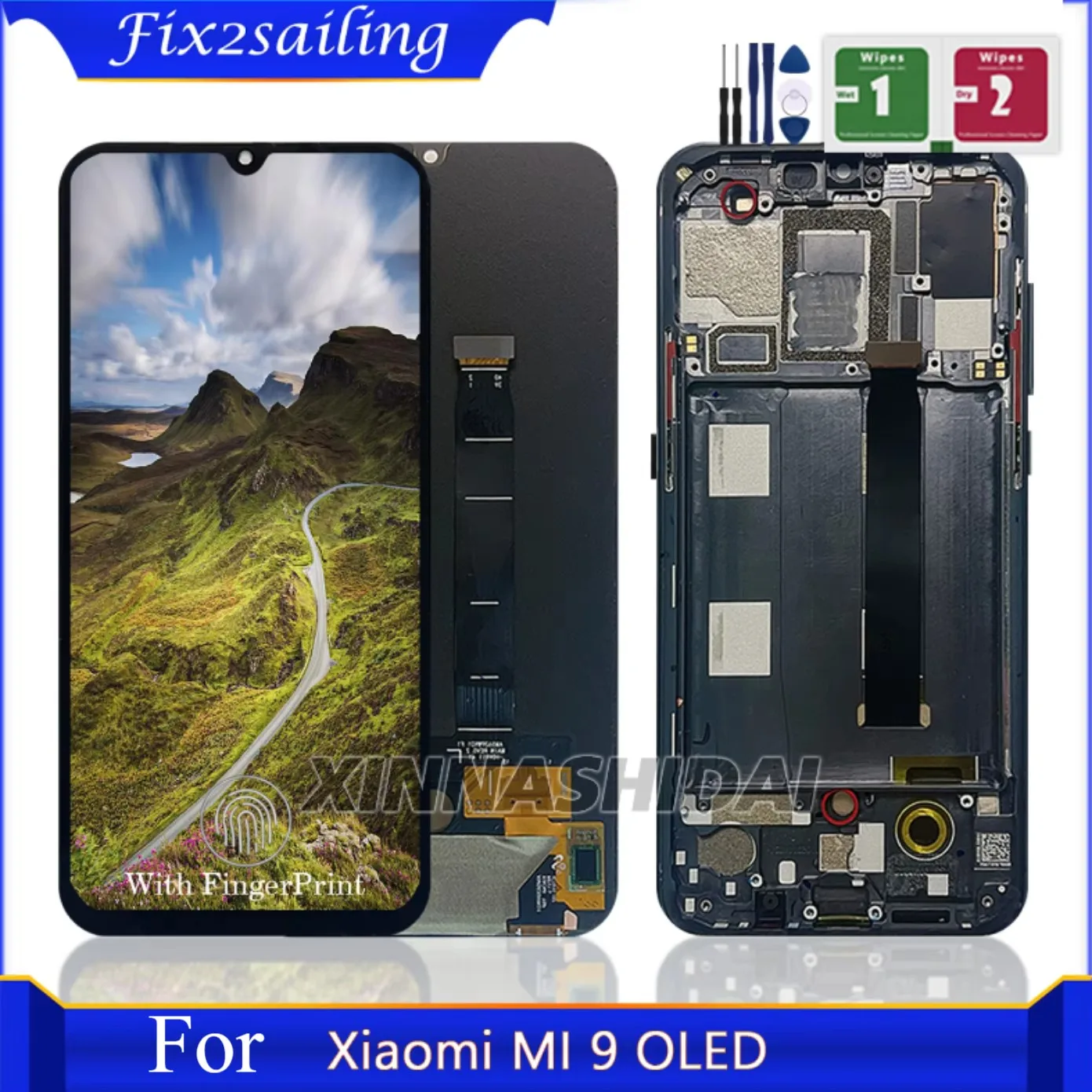 639-''oled-交換シャオ-mi-mi-9-lcd-タッチスクリーンデジタイザアセンブリシャオ-mi-mi-9-ディスプレイ修理部品